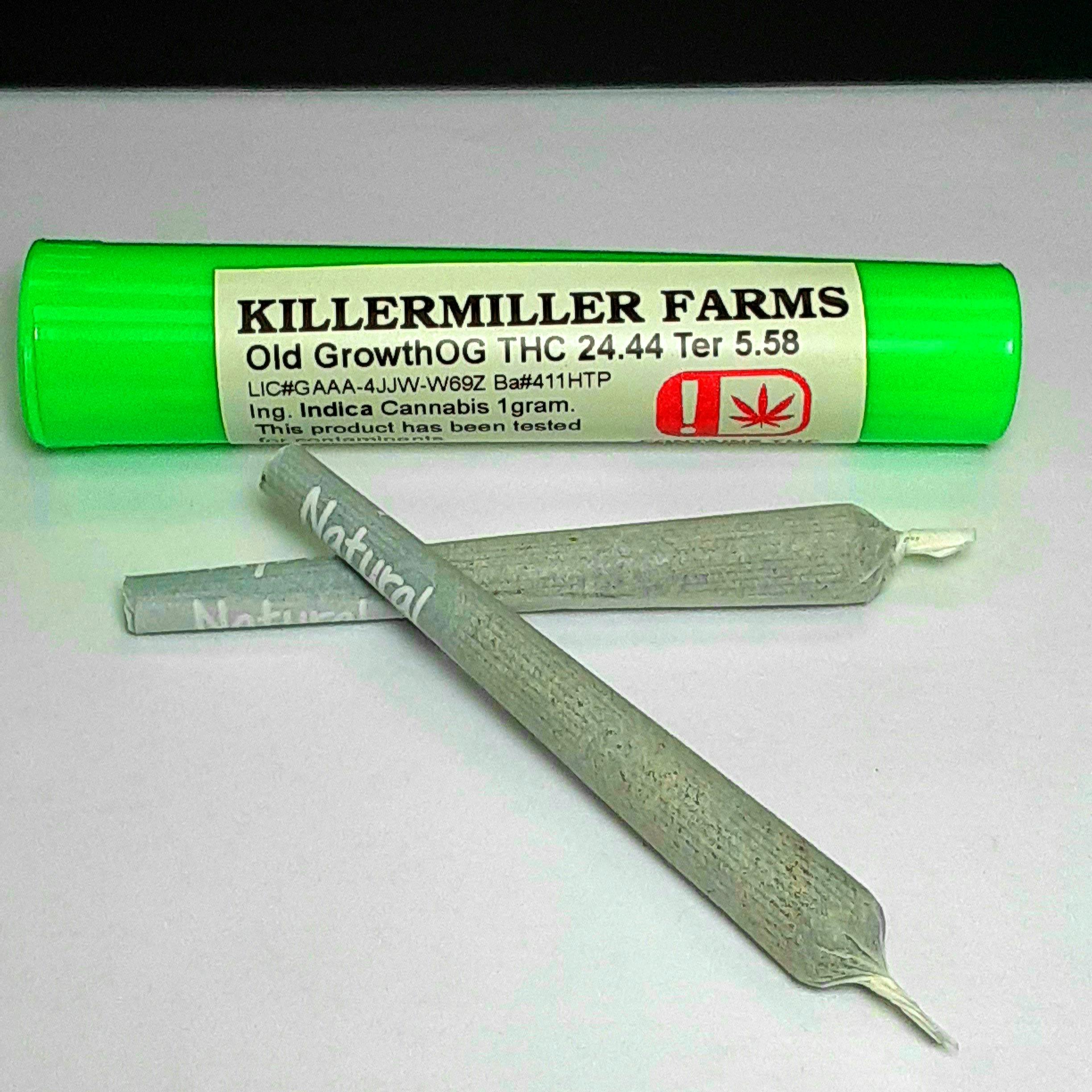 Killer Miller Pre-roll/Old Growth OG/Indica
